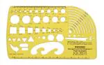 Traceease Geometric Drafting Surveyor's And Civil Engineer's Field Template Drawing Stencil, Designing Template Measuring Ruler