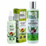 Nature Nuskha Oil + Cleanse- Hair Fitness Combo of Hair Fall Control Natural Shampoo (250ml) and Oil (100ml)