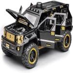 Ktrs Enterprise Die-Cast Car 1:24 Metal Cars Alloy Pull Back Car Metal Die-Cast Pull Back With Openable Doors, Unbreakable Light & Music Car Toys (G-Patton)