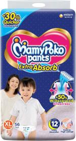 MamyPoko Extra Absorb Pants - XL  (56 Pieces)