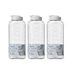 Lock & Lock Chess Plastic Fridge Transparent Bottle 1.5 L (Set Of 3)