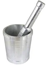 ShopiMoz Okhli Khal Musal Dasta Ural Kundi Sota Kharal Masher Set Spice Grinder Steel Masher
