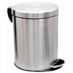 SHIVOM STEELS Stainless Steel Plain Pedal Dustbin/ Plain Pedal Garbage Bin with Plastic Bucket- -11 litre (10