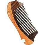 KESHBINDU Organic Rose Wooden (Pocket COMB) II Massages Scalp & Beard, Stimulates Hair Growth, Removes Dandruff Multi Use Comb Incomplete