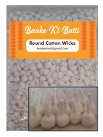 Baake Round Cotton Wicks (2000pc) 300gm Diya Batti Ghee Wick Phool Batti Jyot Rui Batti Deepam Vattulu Flower batti Pooja aarti