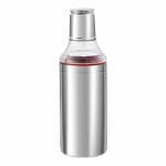 Kraft Stainless Steel Cooking Oil Dispenser with Nozzle, Dust & Leak Proof, 500 mL, BPA Free, Oil and Vinegar Bottle Pourer, Easy to Clean, Mirror Finish - 2 Years Warranty, Silver