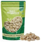 Nutri Organics Dry Fruit 100% Natural Premium Whole Cashew Nuts 200 g