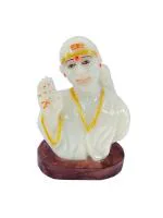 Sai Amrut White Stone Shirdi Sai Baba Marble Dust Idol Murti