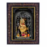 Hawai Shree Kashtabhanjan Dev Hanumanji Photo with Synthetic Wood Frame for Home, Office, Café and Restaurant Décor | Size- 36x26x2cm | SFDI00611_BLK