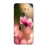 GADGETSWRAP Printed Vinyl Skin Sticker for LG G8 Thinq - pink cosmos flowers 4