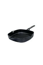 Meyer Black Cast Iron Tandoor for Grilling Pan 25cm