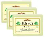 Khadi Herbal Pure Jasmine Soap, 125 Gram Each (Pack Of 3)