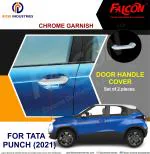 FALCON CAR DOOR HANDLE COVER CHROME FOR TATA PUNCH