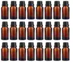 Mkd2 Rise Empty Amber Glass Bottles 30 ml (Set of 24) I Amber Bottles with Leak Proof Euro Dropper Black Cap. Ideal to Store Essential Oils, Fragrances, Medicines, DIY Perfumes, Homeopathy & Refillable