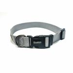 Glucklich Classic Nylon Dog Collar with Adjustable Length (S, Grey)