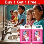 BLISS & BLUSH Hand Wash Liquid pink 10Liter SLS free Hand Wash , Hypoallergenic, Sensitive Skin, Moisturising, with Neem,Vegan