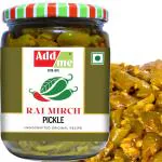 Add Me Green Chilli Pickles 500 gm Hari mirchi ka achar Pickle Glass Pack