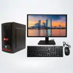 Hasons Processor Intel Core i5 Gen 12400/Chipset Series H610 (windows 10/1TB HDD/256ssd/DDR4-16GB /Wired Keybord,Mouse/ Black), screen 21.5