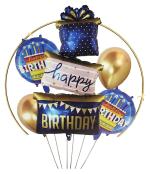 Jagmag 3D New Large Birthday Gift Box Decoration Balloon Bouquet