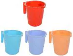 Chetan Plastic Bathroom Mugs (Pack Of 4)