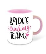 Whats Your Kick Bride To Be Theme Team Bride Pinted Ceramic Coffee Mug Tea Mug 325 ML