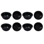 Caffeine Black Ceramic Serving Bowl (Set Of 8)