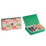 ZOROY Luxury Chocolate Festive ethnic wing Gift hamper For Diwali Corporate Festive Weeding Birthday Christmas | Belgian style chocolates | Dry fruits | Green Tea | Cocoa | Wax diya |100% Veg