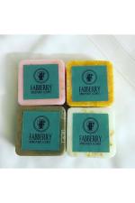 Fabberry Mini Handmade Soap for Men and Women (50g, Pack of 4)