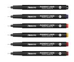 Aristo 0.05, 0.1, 0.2, 0.3, 0.4, 0.5mm Tip Pigment Liner Waterproof Quick Drying Lightfast Pigmented Black Water Based Ink Ideal for Technical Drawing Sketching Outline Mandala Creative Drawing Pen