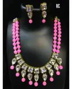 Jn Handicraft Alloy Copper-Plated Black Jewel Set For Women And Girls