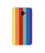 Casotec Rainbow Colors Design Printed Silicon Soft TPU Back Case Cover for Samsung Galaxy J6 Plus