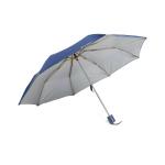 Citizen Umbrella for Men & Women, 3 Fold Manual Open, 8 Aluminium Ribs, UV Coated 190T Fabric, Windproof, Lightweight, Durable with Silver Coating, 21 Inch, Ink Blue