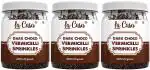La Casa Dark Chocolate Vermicelli Sprinkles 200 Gm (Pack Of 3)