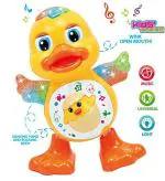 DOMENICO Plastic Toy Dancing Duck with Music Flashing Lights 10.7 x 10.9 x 19.4 cm 24 months - 6 years