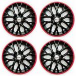 PRIGAN BRV Black Red Wheel Cover 16