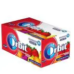 Orbit Mixed Fruit Flavoured Sugar Free Chewing Gum, 4.4g (Pack of 96)