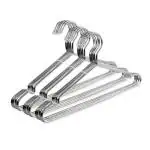 ROCKFIELD OIKA Coat Hangers 30 Pack Stainless Steel Strong Metal Hangers Clothes Hangers Standard Hanger 16.5 Inch