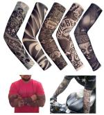 SHIVAAY iToolai Fake Temporary Tattoo Sleeves for Men and Women (Unisex Dark Set, Pack of 5)