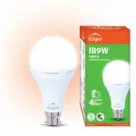 d. light Rechargeable IB9W GREEN Inverter LED Light Bulb, 900 Lumens, Energy Efficient (Pack of 2)