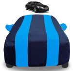 Auto Hub Car Cover Compatible with Honda Accord New (Model : 2017-Till Date) with Mirror Pockets, Triple Stitched, Navy, Blue, Water Resistant Car Body Cover