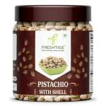 FRESHTIGE Fresh Whole Roasted and Salted Pistachios | Salted Pista With Shell - 250gm