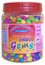 Premium Chocolate Gems, Chocolate Munchies, Buttons -Chocolate for Cake Decoration (500 Gram)