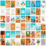 Craft Qila 50 Peel-N-Stick Boho Collage Kit | Wall Collage Kit | Girl Room Decor, Dorm Decor, Photo Collage Kit