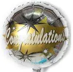 Hippity Hop Rubber Multicolor Foil Balloon Congratulation Printed