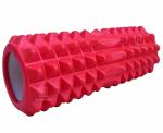 Toyshine Half-Diamond Cut Foam Yoga Roller for Physical Therapy Exercise- SSTP- Red