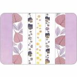 Freelance Set of 6 Frosted Table Mats with floral Design