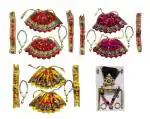 Bitona Multicolor Combo Pack Of Bhagwan Poshak With Mala And Laddu Gopal Accessories Set (Pack Of 13)