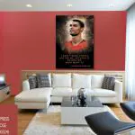 SURMUL Cristiano Ronaldo Poster Multicolor PVC Self Adhesive Wall Sticker 18 inch