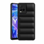 SYOTT Premium Soft Puff Down Jacket Design With Camera Protection Back Cover for Vivo Y33S | Provides Reliable Protection Against Scratches, Bumps and Drops | Black