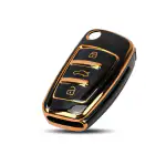 TPU Key Cover Compatible with Audi A6 Q3 Q5 Q7- (Black)